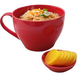에코사랑 컬러드 라면기 + 반찬기 세트, 레드, 1세트