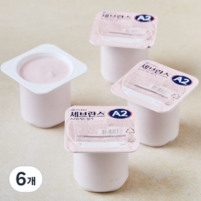 연세유업 세브란스 A2 요거트 딸기 4개입, 80g, 6개