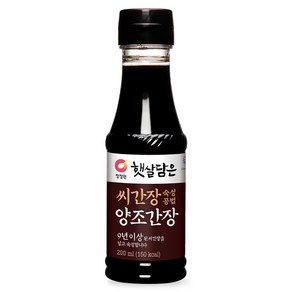 햇살담은 씨간장 숙성공법 양조간장, 200ml, 1개