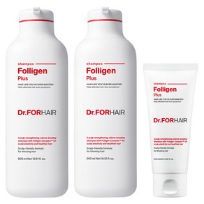 닥터포헤어 폴리젠 플러스 탈모 완화 샴푸 500ml x 2P + 100ml, 1개