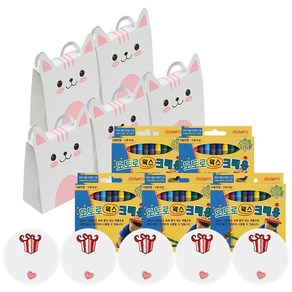킨더맘 어린이집 생일선물 크레용 12색 5p 세트