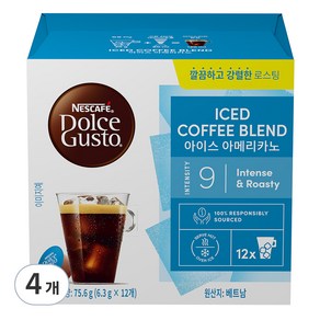 돌체구스토 아이스 아메리카노, 6.3g, 12개입, 4개