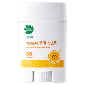 그린핑거 야외놀이 투명 선스틱 SPF50+ PA++++, 20g, 1개