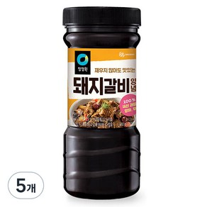 청정원 전통 돼지갈비양념, 840g, 5개