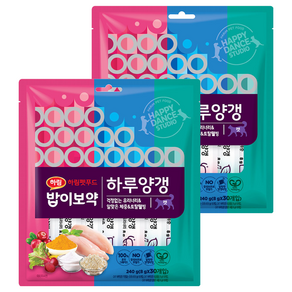 하림펫푸드 밥이보약 짜먹는 고양이 간식, 유리너리&체중&웰빙, 240g, 2개