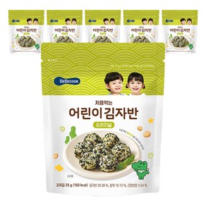 베베쿡 처음 먹는 어린이 김자반, 오리지널, 25g, 6개