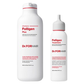 닥터포헤어 탈모증상완화 볼륨강화 폴리젠 플러스 샴푸 500ml + 트리트먼트 200ml, 1개