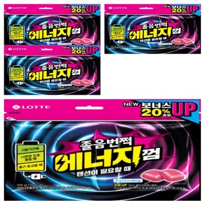 롯데웰푸드 졸음번쩍 에너지껌 리필, 4개, 105g