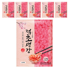 이엔푸드 적초생강, 1.3kg, 6개