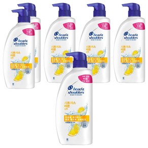 헤드앤숄더 두피 토탈 솔루션 샴푸 시트러스 레몬, 800ml, 6개
