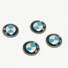 BMW 원형 로고 스티커, 혼합색상, 4개