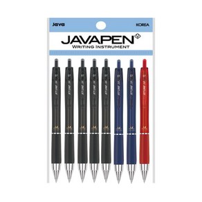 자바펜 제트라인M 저중심 볼펜 0.7mm 블랙 5p + 블루 2p + 레드