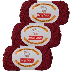 yarna 해피코튼 뜨개실 45g, 725, 3개