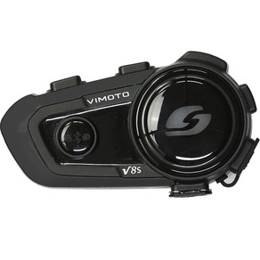 Vimoto 오토바이 헬멧 전용 블루투스 헤드셋 풀세트, V8s, 블랙