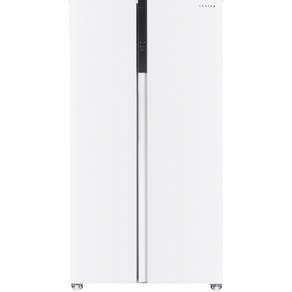쿠잉전자 저소음 프리스탠딩 2도어 양문형 냉장고 방문설치, 화이트, SBS440W