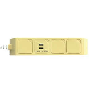 네모탭 컬러 USB 일반 멀티탭 3구 SY-NB3 USB-2