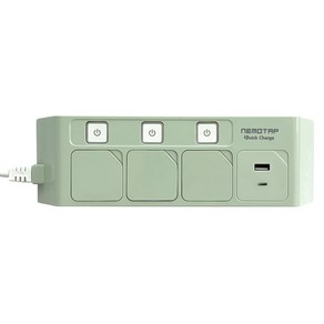 네모탭 고속충전 C타입 3.0A 스위치 개별 멀티탭 3구 SY-NA3 USB CT-2
