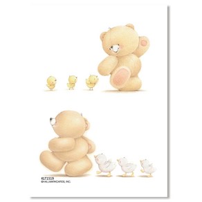 홀마크 곰돌이 편선지 4p + 봉투 2p 세트 KLT1519