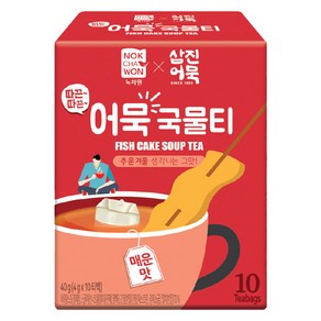 녹차원 따끈따끈 어묵국물티 매운맛, 10개, 4g