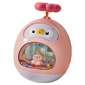 별님토이즈 큐티 덕 2in1 오뚝이 오감발달 목욕놀이 장난감, 핑크, 1개