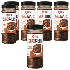 백설 돼지갈비양념, 500g, 6개