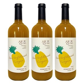 생생초 생초 파인애플 음용식초, 1L, 3개