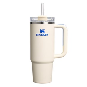 스탠리 퀜처 H2.0 플로우 스테이트 텀블러, 크림로얄, 887ml, 1개