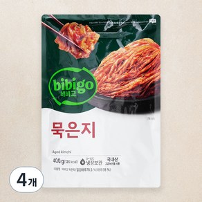 비비고 묵은지, 4개, 400g
