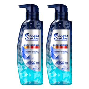 헤드앤숄더 프로페셔널 안티 댄드러프 어드밴스드 오일 컨트롤 샴푸, 300ml, 2개