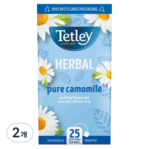 테틀리 카모마일 티백, 1.3g, 25개입, 2개