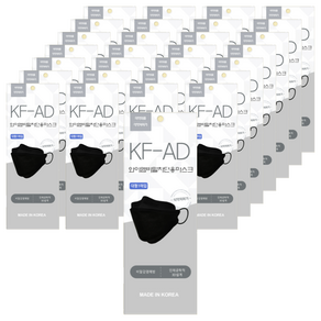 와이엠 비말 차단용 마스크 대형 KF-AD, 1개입, 50개, 블랙