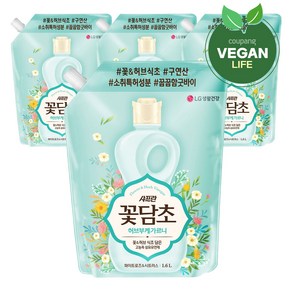 샤프란 꽃담초 허브부케가르니 섬유유연제 화이트로즈&시트러스 리필