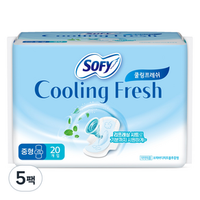 쏘피 쿨링 프레쉬 생리대 날개형