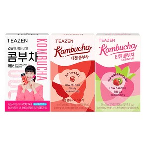 티젠 콤부차 라즈베리 10p + 스트로베리키위 10p + 베리 10p, 1세트, 5g