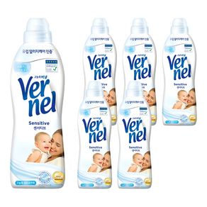 버넬 고농축 센서티브 섬유유연제, 900ml, 6개