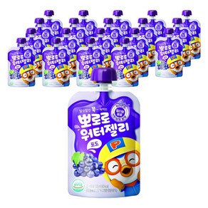 팔도 뽀로로 워터젤리 포도, 120g, 120ml, 20개