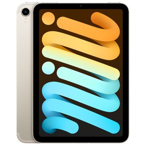 Apple 아이패드 mini, 스타라이트, 64GB, Wi-Fi+Cellular