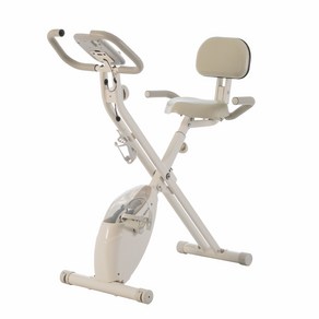 로베라 시크릿바이크 등받이형 접이식 실내자전거, K-3000R, 크림화이트