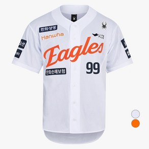 스파이더 한화이글스 25년 어센틱 홈 유니폼 티셔츠