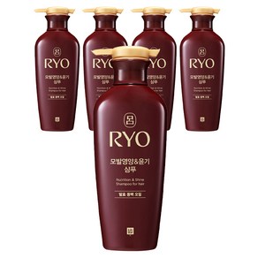 려 모발영양&윤기 샴푸 발효 동백 오일, 400ml, 5개