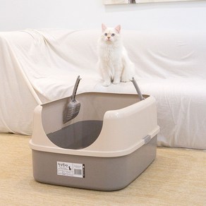 한큐뚝딱 자이언트 고양이 화장실 평판형, 애쉬그레이, 1개