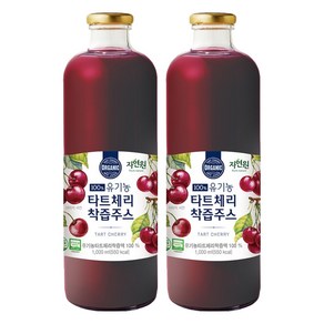 자연원 100% 유기농 타트체리 착즙주스, 1L, 2개