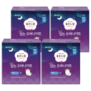 좋은느낌 입는 오버나이트, 팬티형, 8개입, 4개