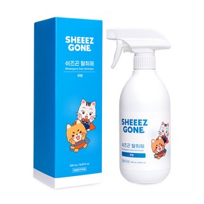 쉬즈곤 반려동물 탈취제 동물용의약외품 무향, 1개, 500ml