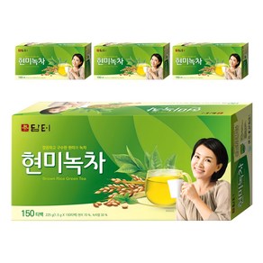 담터 현미녹차 티백, 1.5g, 150개입, 4개