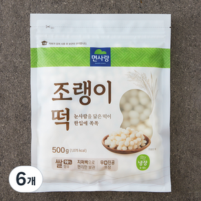 면사랑 조랭이떡, 500g, 6개, 1개입