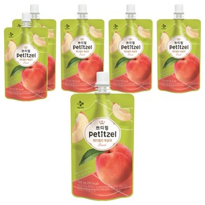 쁘띠첼 워터젤리 복숭아 1개입, 130ml, 6개