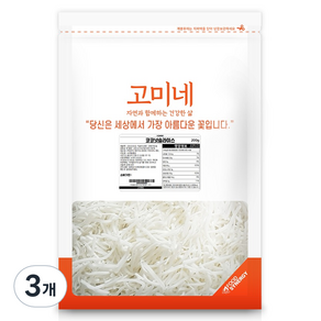 고미네 코코넛 롱슬라이스, 3개, 200g