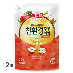 트리오 발효식초 담은 친환경 주방세제 애플향