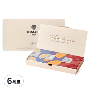 오설록 블루밍 데이, 삼다 꿀배티 3p + 피치 블랙티 3p + 제주 동백꽃티 3p, 6세트